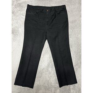 Levis Jeans Men's Black Vintage 1960's 44x32 Wrinkle Free %100 Dacron Polyester